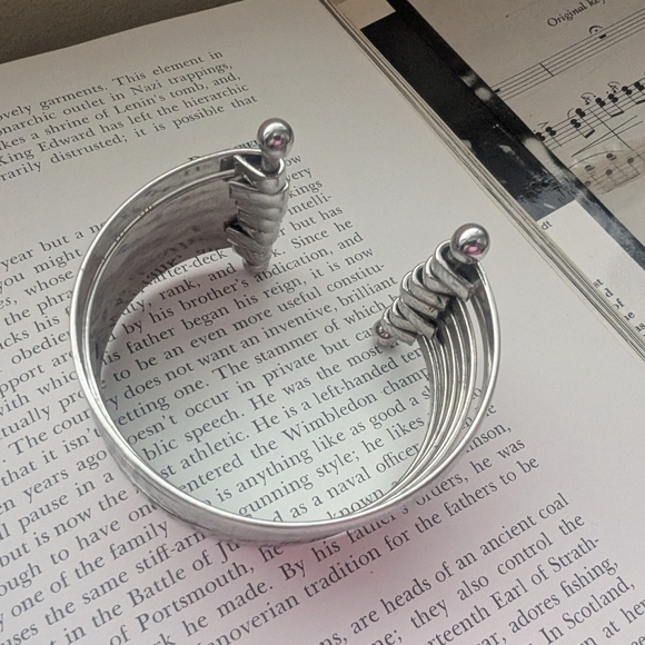 Silver Bangle Bracelet Set - Picture 7 of 11